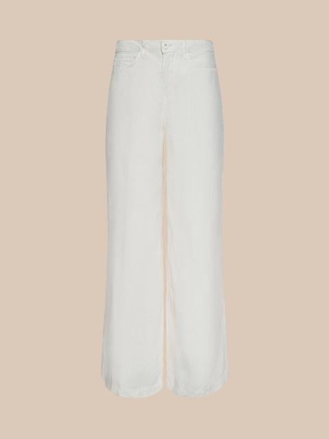 L'AGENCE Amara Linen Wide-Leg Pant