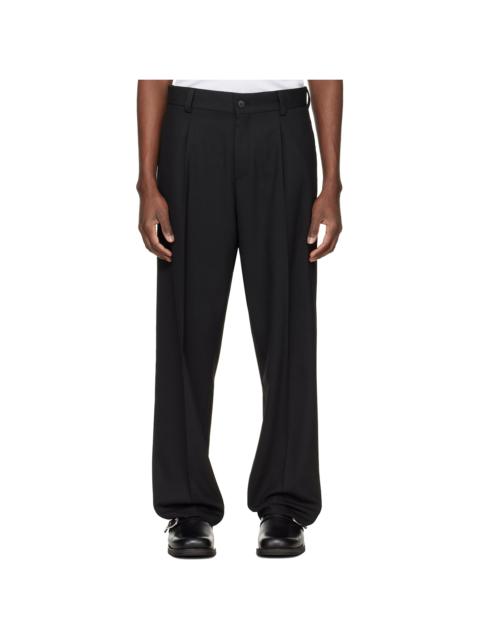 HUGO Black Modern-Fit Stretch Twill Trousers