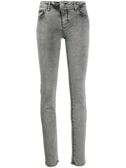 PHILIPP PLEIN stonewashed slim-fit jeans