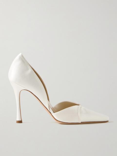 DANIELLE FRANKEL Kennedy Satin Pumps