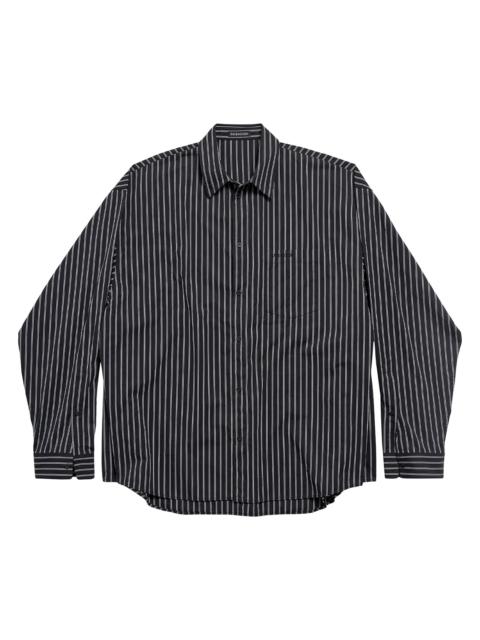 BALENCIAGA Men's Flatground Shirt - Black White