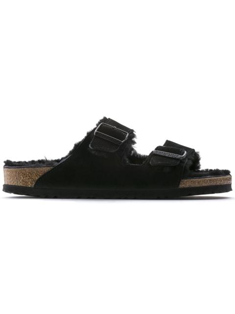 BIRKENSTOCK Arizona shearling 스웨드 슬라이드
