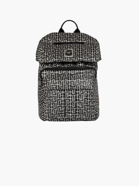 Balmain Nylon backpack with bicolor Balmain monogram