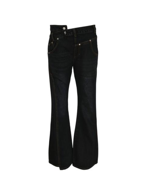 Andersson Bell twist fold flare jeans