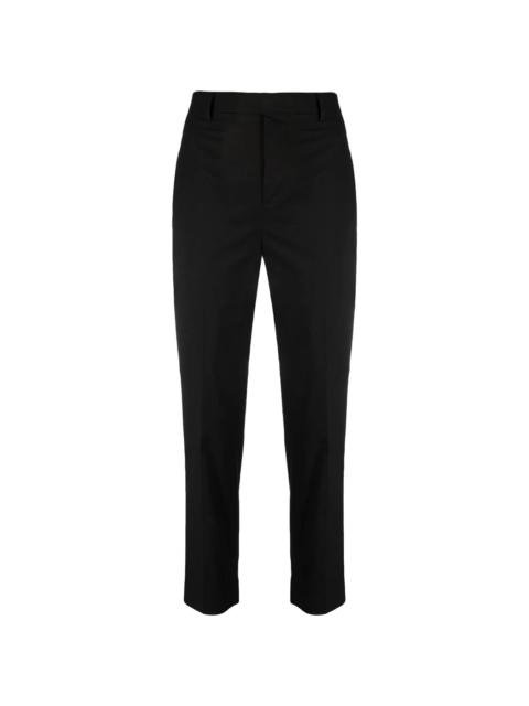 cropped slim-fit trousers