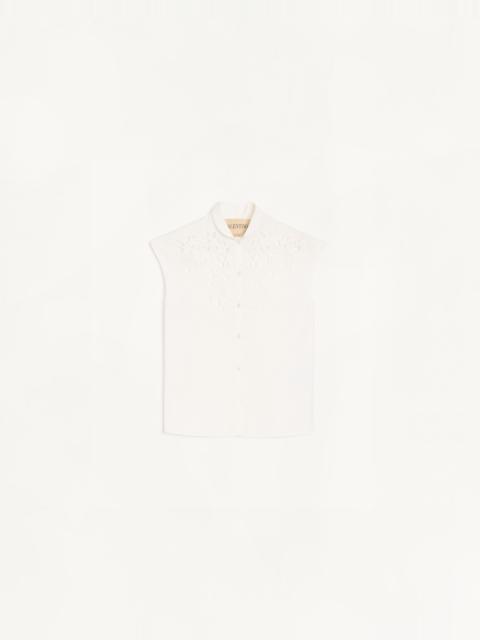 Valentino EMBROIDERED POPLIN SHIRT