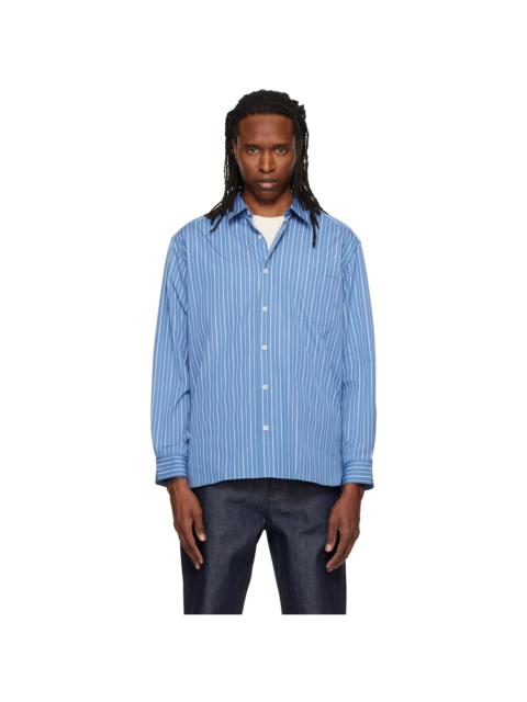 A.P.C. Blue Malo Logo Shirt