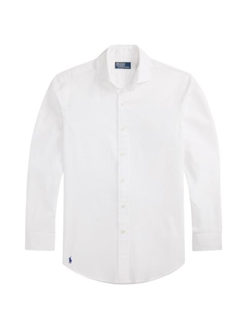 Polo Ralph Lauren Men's Logo Cotton Long-Sleeve Shirt - White