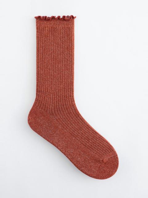 & Other Stories Frilled Glitter Socks