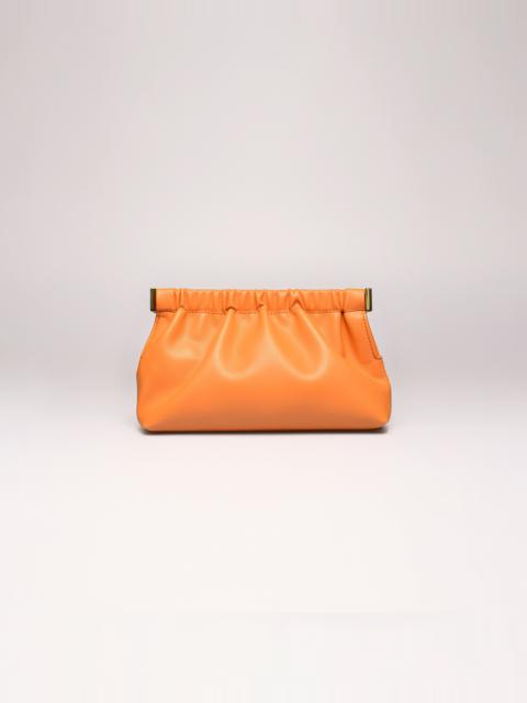 Nanushka THE BAR CLUTCH MINI - Vegan nappa mini clutch - Orange