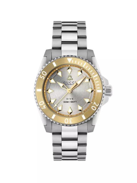 GUCCI Gucci Dive 18K Gold & Steel Bracelet Watch/40MM