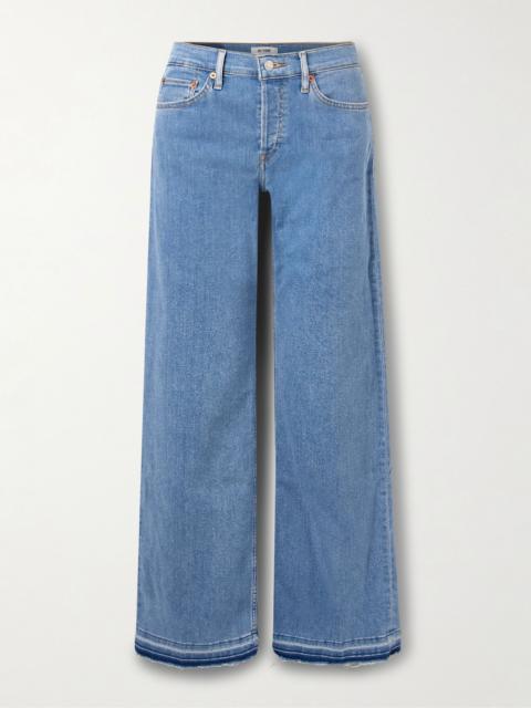 RE/DONE Mid-rise wide-leg jeans Mid denim