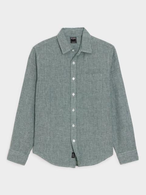 TODD SNYDER Slim Sea Soft Linen Point Collar Shirt