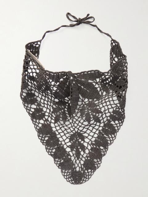 MAGDA BUTRYM Crocheted Cotton Scarf