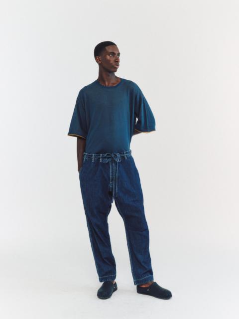 CASEY/CASEY TIE ME UP PANT - L DENIM - INDIGO