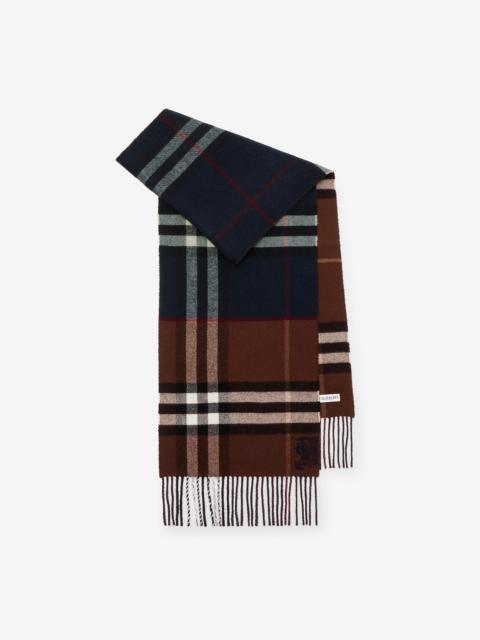 Burberry Contrast Check Cashmere Scarf