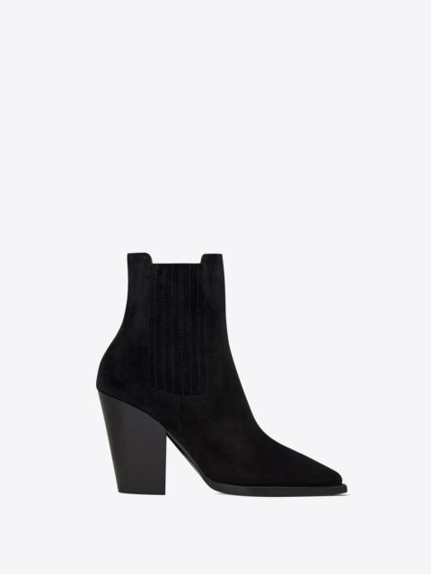 SAINT LAURENT theo chelsea boots in suede