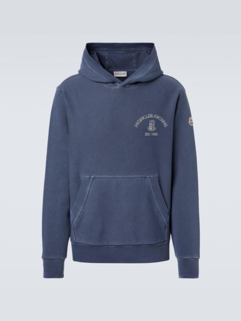 Moncler Logo cotton hoodie