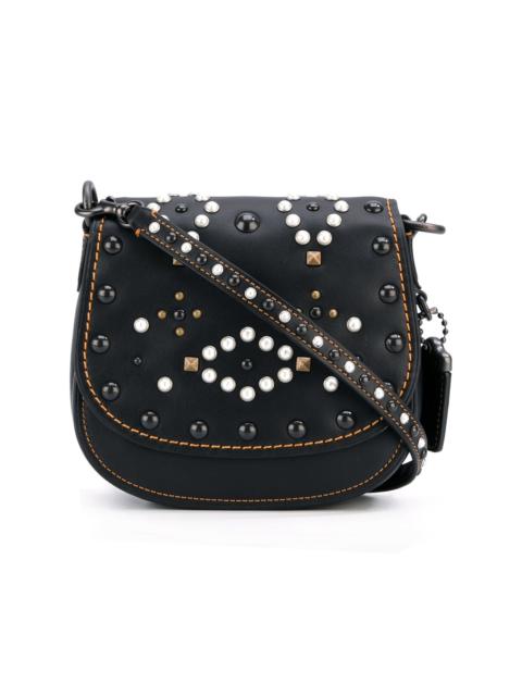 COACH mini studded saddle bag