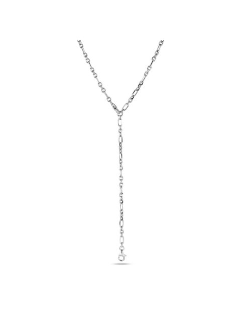 STONE AND STRAND Mixed Link Silver Pivot Chain 30"