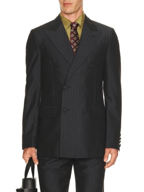 Valentino Pinstripe Double Breasted Blazer