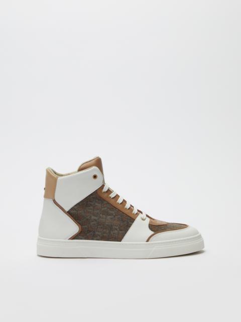 Max Mara Split-leather and leather sneakers