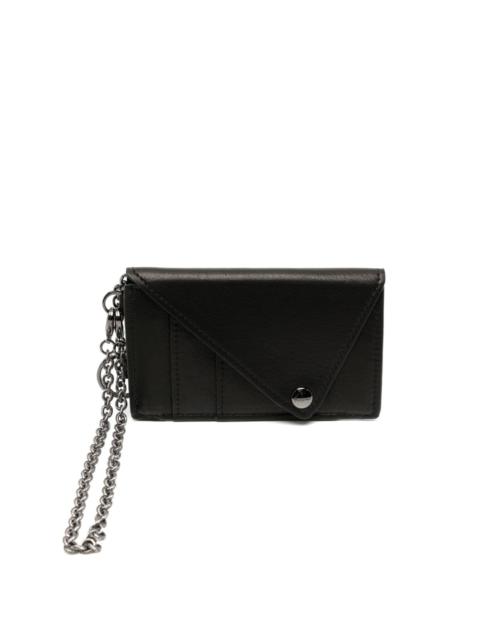 Yohji Yamamoto chain-strap leather wallet