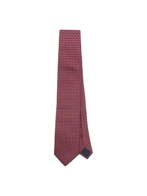 CORNELIANI geometric-jacquard tie