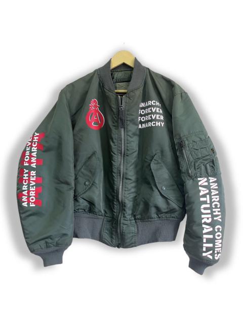 Other Designers Alpha Industries × Vintage - Grails Alpha Industries AFFA Printed Anarchy Forever Bomber