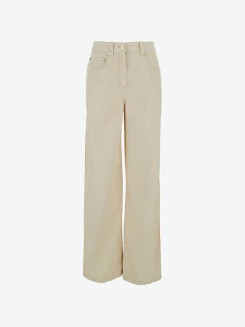 Brunello Cucinelli corduroy wide-leg trousers
