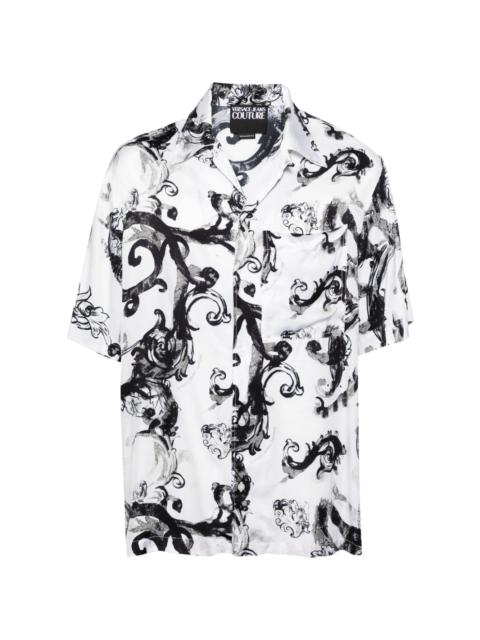 VERSACE JEANS COUTURE Barocco-print short-sleeve shirt