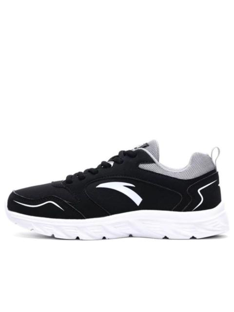 ANTA ANTA Running Series Sneakers Leather 'Black Grey White' 91645515-1