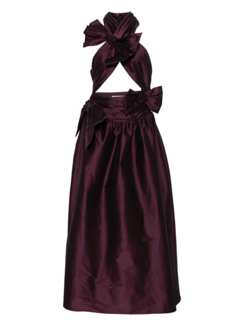 VIKTOR & ROLF drape bow maxi dress