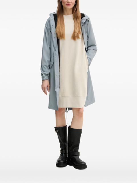RAINS Fishtail flap-pockets coat