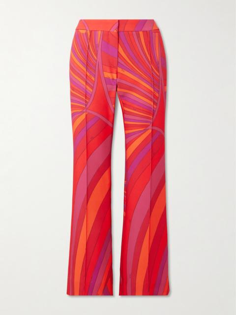 PUCCI Cropped Printed Cady Straight-leg Pants