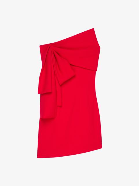 Givenchy BUSTIER DRESS IN SABLE STRETCH WITH OVERSIZED BOW