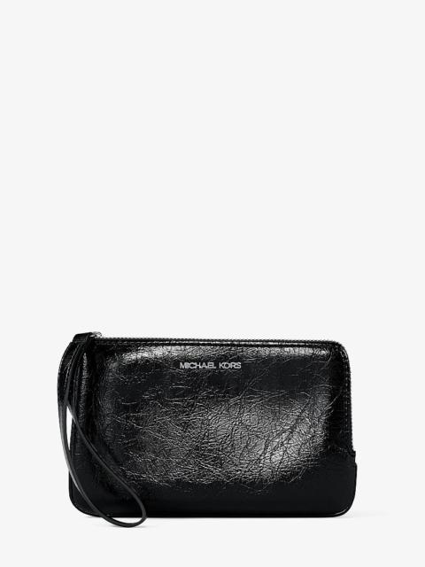 MICHAEL KORS Jet Set Travel Small Crackled Wristlet