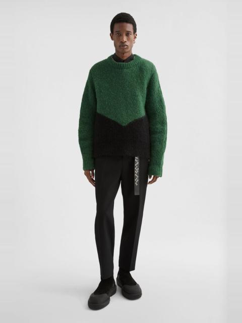 Wool Blend Crew-Neck Sweater