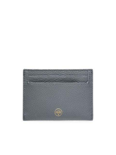 Mulberry grained leather card holder
