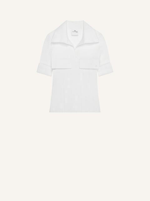 courrèges RIBBED POLO