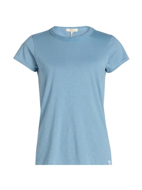 rag & bone Women's The Slub Cotton T-Shirt - Fog Blue