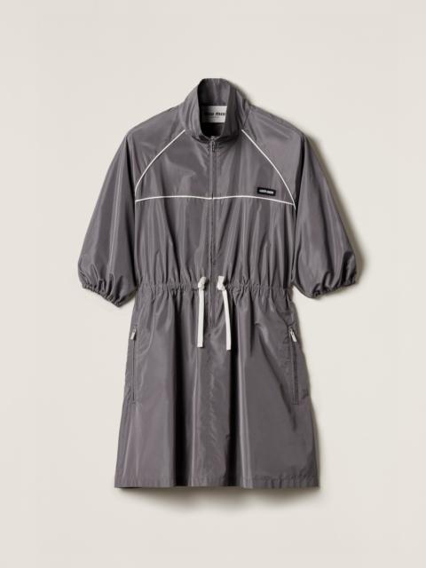Miu Miu Technical silk mini-dress