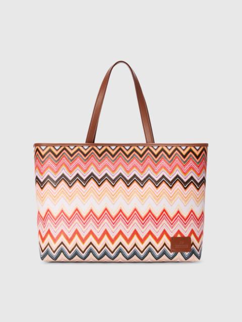 Missoni Chevron-worked tote bag