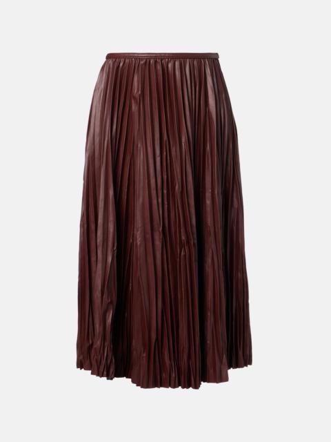 Proenza Schouler Rosalyn plissé faux leather midi skirt
