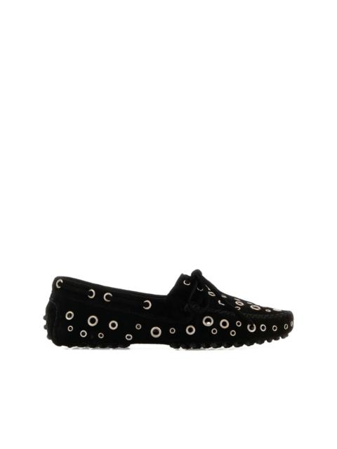 gimaguas eyelet-embellished car loafers