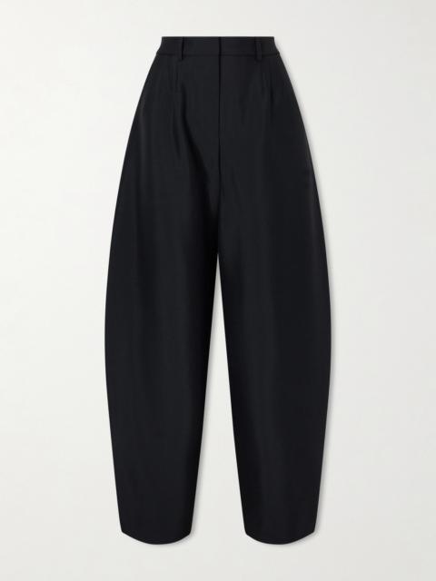 MAGDA BUTRYM Pleated Wool And Mohair-blend Barrel-leg Pants