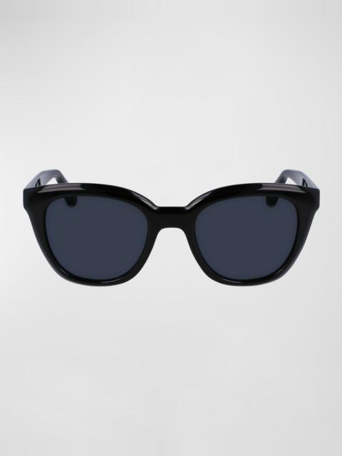 FERRAGAMO Logo Plastic Cat-Eye Sunglasses