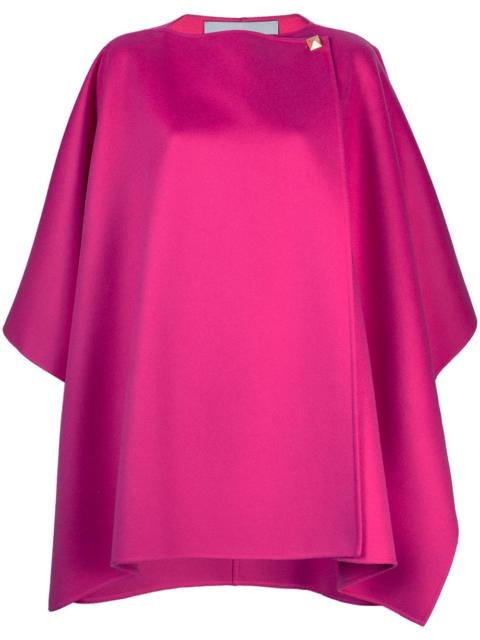 Valentino draped button cape