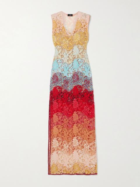 Etro Macramé maxi dress Multi