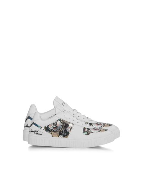 PHILIPP PLEIN 3D appliqué low-top sneakers